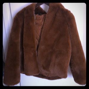 Faux fur coat
